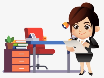 Office Work Cartoon Png Free Transparent Clipart ClipartKey