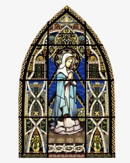 Transparent Stain Glass Clipart - Church Stained Glass Window Coloring 