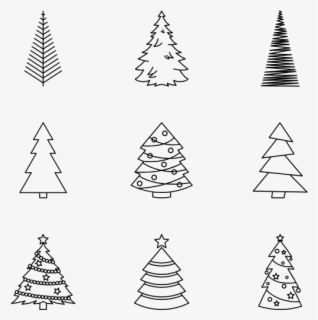 6 Clipart Christmas - Christmas Tree Png Drawing , Free Transparent 