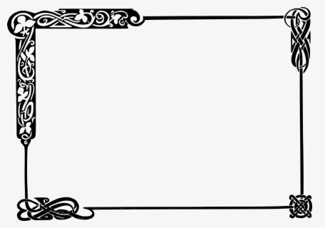 Out Line Borders Png - Transparent Background Celtic Border , Free ...