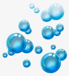 Blue Floating Water Bubbles Png Download - Water Bubbles Clipart Png 