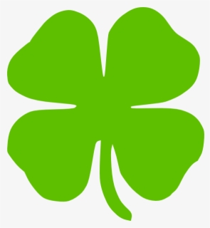 Four Leaf Clover Transparent Clip Art - 4 Leaf Clover Outline Png ...