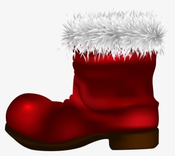 Santa Claus Boot Png Clip Art Image , Free Transparent Clipart - ClipartKey