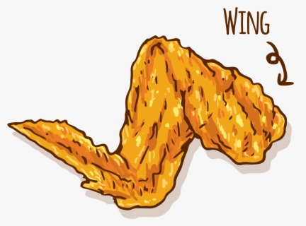 Clip Art Chicken Wings Clipart - Fried Chicken Wing Cartoon , Free ...