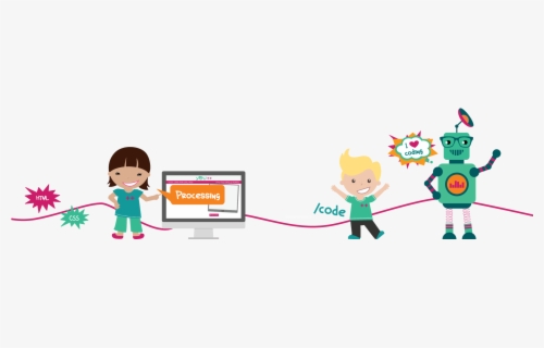 Coding Kid Cartoon , Free Transparent Clipart - ClipartKey