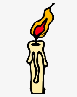 Burning Candle - Wax Clipart , Free Transparent Clipart - ClipartKey