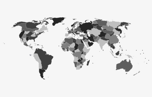 Free World Map Black And White Clip Art With No Background Clipartkey