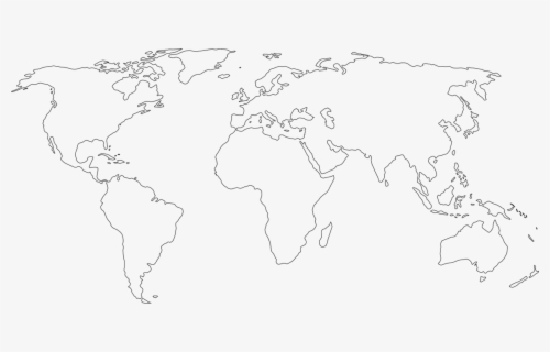 Free World Map Black And White Clip Art With No Background Clipartkey