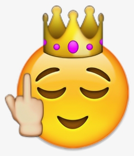 Crown Iphone Emoji Clipart , Png Download - Emoji Iphone Fuck You ...