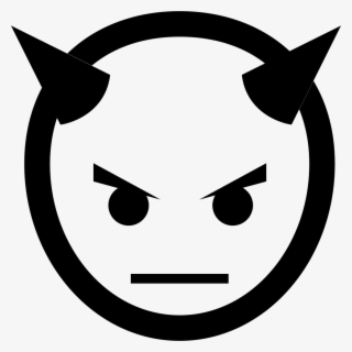 Devil Head Vector Clip Art - Black And White Devil Horns Png , Free ...