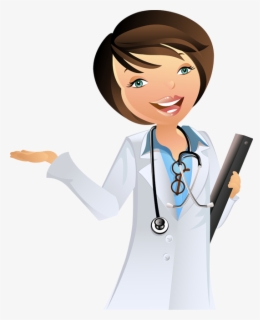 Black Female Scientist Cartoon Clipart , Png Download - Black Female ...