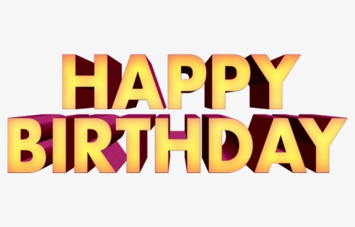 Happy Birthday Png Text 3d Free Downloads - Poster , Free Transparent ...