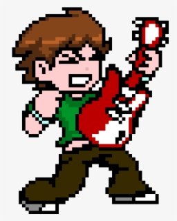 Scott Pilgrim Video Game Sprite Free Transparent Clipart Clipartkey