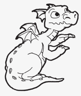 Download Dragon Clip Art Outline - Welsh Flag Colouring Page , Free ...