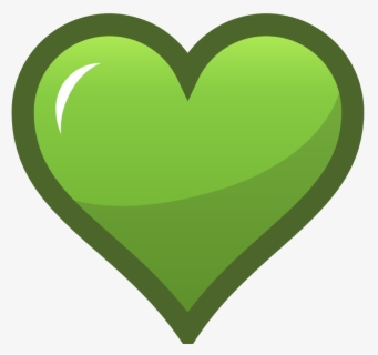 Leaf Green Heart Clip Art - Transparent Background Green Heart Png ...
