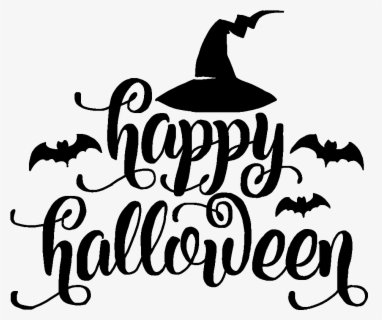 Free Happy Halloween Black And White Clip Art With No Background Clipartkey