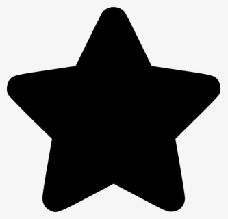 White Star Png Solid - Rounded Star Icon Png , Free Transparent Clipart