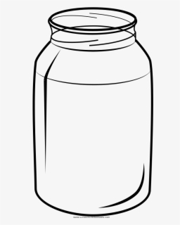 Jar Coloring Page - Mason Jar Para Colorear , Free Transparent Clipart ...
