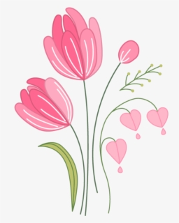 Ftestickers Clipart Flowers Hearts Pink Flowers Nd Hearts Free Transparent Clipart Clipartkey
