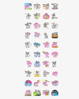 Line Sticker Female Sticker Line Girl Cartoon , Free Transparent Clipart - ClipartKey