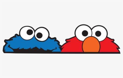 elmo and cookie monster x eyes