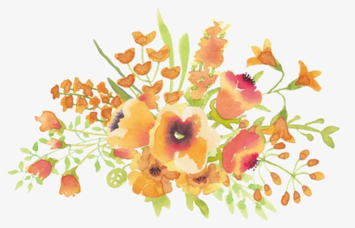 Watercolor Yellow Flowers Png Free Transparent Clipart Clipartkey