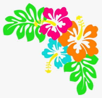 Moana Clipart Orange Tropical Flower - Hawaiian Tropical Flowers Png ...