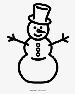 Snowman Coloring Page - Cartoon , Free Transparent Clipart - ClipartKey