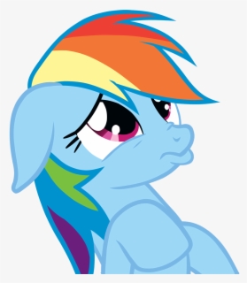 Transparent Begging Please Clipart - Rainbow Dash Sad Face , Free ...