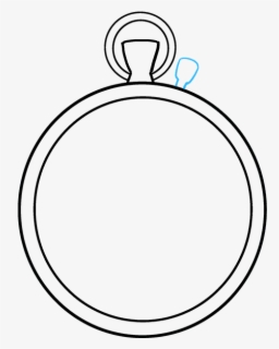 How To Draw A Pocket Watch - Simple Pocket Watch Drawing , Free