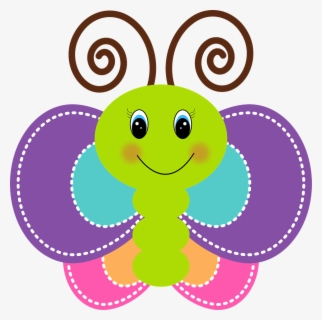 Cute Butterfly Clipart - Animados Animales De La Primavera , Free ...