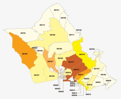 Oahu Hawaii Zip Codes Map - Oahu By Zip Code