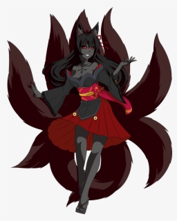 Nine Tailed Fox Girl Anime Free Transparent Clipart Clipartkey