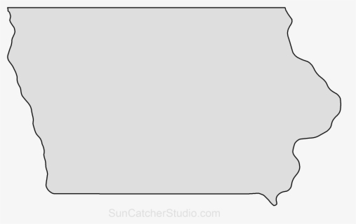 Clip Art Iowa State Map Outline , Free Transparent Clipart - ClipartKey