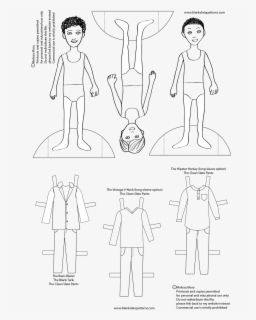 Clip Art Boy Paper Doll - Printable Paper Dolls Boy , Free Transparent ...