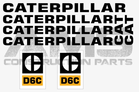 Part - Caterpillar D6 Logo Decal , Free Transparent Clipart - ClipartKey