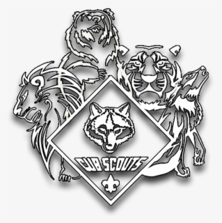 Download Cub Scout Logo Black And White - ClipartKey