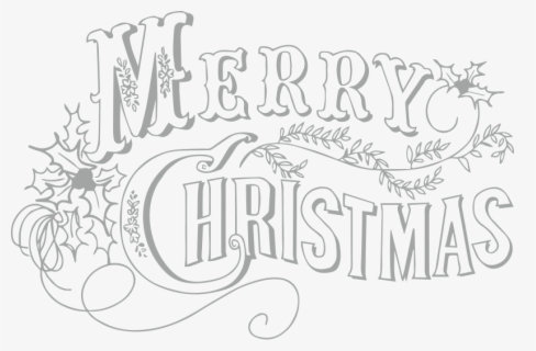 Free Merry Christmas Black And White Clip Art With No Background Clipartkey