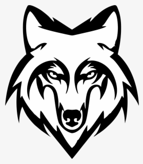 Free Wolf Black And White Clip Art with No Background - ClipartKey