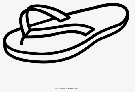 Free Flip Flop Black Clip Art with No Background - ClipartKey