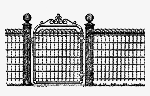 Pencil And In Color - Fence And Gate Clipart , Free Transparent Clipart ...