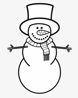 Snowman Cute Snowman Clipart Black And White Resurrection - Snowman ...