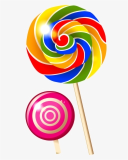 Cartoon Candy Clip Art Transprent Png Free - Lollipop Drawing , Free ...