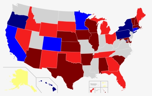 Illinois Republican Democrat Map , Free Transparent Clipart - ClipartKey