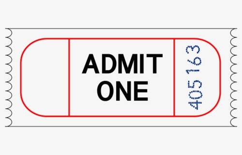 Transparent Admit One Png - Train Ticket Clip Art , Free Transparent ...