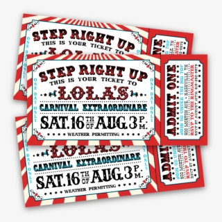 Transparent Ticket Template Png - Old Fashioned Carnival Tickets , Free ...