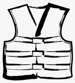 vest clip art black and white