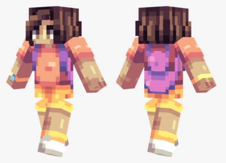 Dora The Explorer - Minecraft Dora Skin , Free Transparent Clipart ...