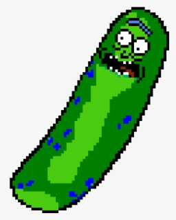 Transparent Christmas Pickle Clipart - Pixel Art Ricornichon , Free ...