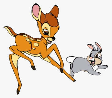 Sticker Thumper Disney Cute - Thumper Bambi Drawing , Free Transparent ...